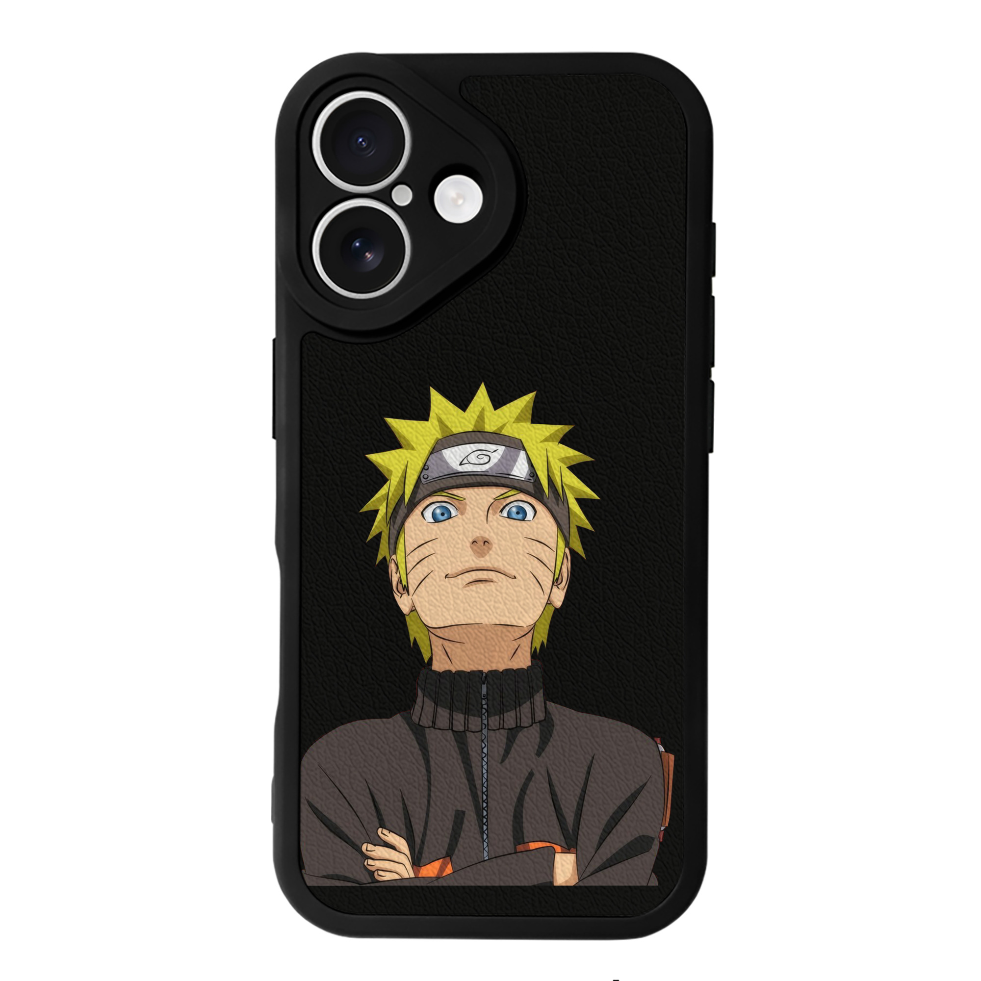 （画像用） NARUTO -ナルト- うずまき ナルト Uzumaki Naruto 【iPhone 16シリーズ対応】シリコンスマホケース（レザー調） 材質：シリコン